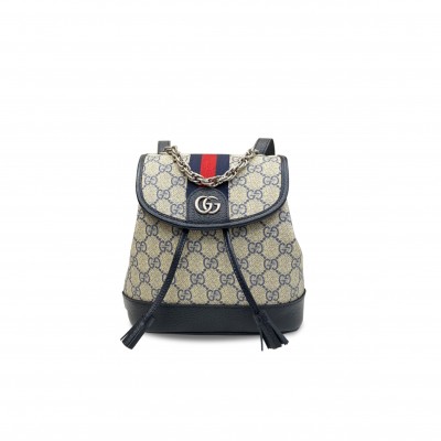 GUCCI OPHIDIA GG BEIGE/EBONY MINI BACKPACK 795221 (20.5*20*12cm)
